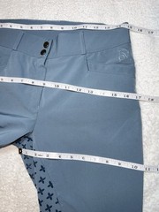 Ovation Riding Tights Pants Womens 28R Blue Mid Waisted 27.5” Inseam Full Seat
