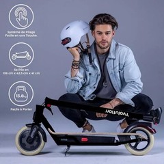 Yvolution YES Adult Electric Scooter, Black