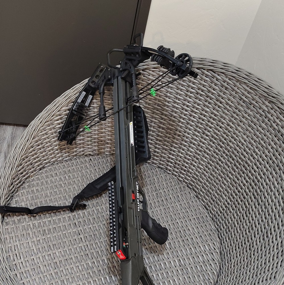 Killer Instinct Lethal 405 Crossbow 405 fps 180lb Ambidextrous Black/Camo