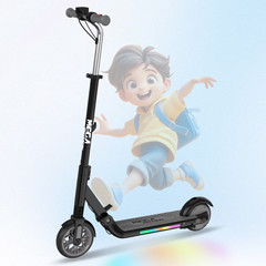 Kids Kick Scooter Foldable 3 Speed LED Lights Ages 6+ Adjustable Handlebar ME1