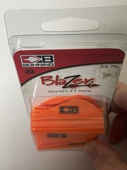 Bohning Archery Blazer Vanes, Neon Orange, 36 Pack, NIB