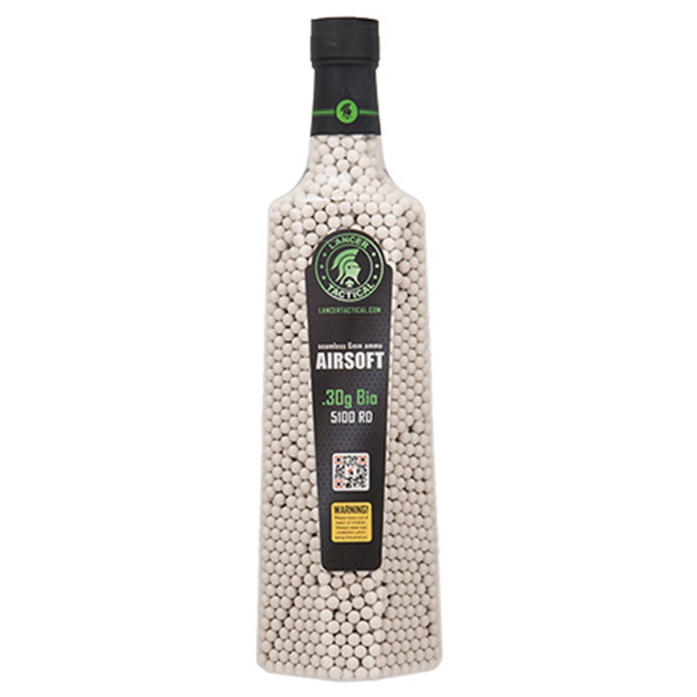 Lancer Tactical .30g 6mm Seamless Airsoft BBs 5100rd CA-130-OUTDOOR