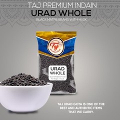 TAJ Urad Whole Dal | 4-Pounds | Black Gram