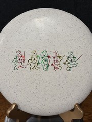 Grateful Dead Gateway Hemp Wizard SS Dancing Bears Putter Golf Disc 175g Rasta