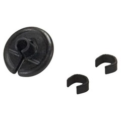 Allen Kisser Button Soft Polymer Black With Metal Clips