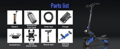 5000W Dual Motor Electric Scooter 50MPH Off-road Tire+ Seat/Steering Dampter/Bag