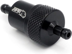 Billet Aluminum Universal 1/4 Sintered Bronze In-Line Fuel Filter for Motorcycle