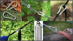 Durable Zinc Galvanized Steel Carabiner Clips for Outdoor Use