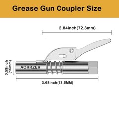 Grease Gun Coupler Strong Lock-on Greases Gun Couplers, 12000 PSI High 2 PCS