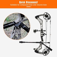 Single Side Adjustable V-Bar Mount Quick Disconnect Bow Rod Stabilizer, Arche…