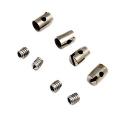 Motorcycle Solderless Nipples, 4 Sets Solderless Cable Nipples 5mm Throttle C…
