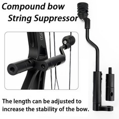 Archery Compound Bow String Stop Bracket Suppressor Mount Balance Stabilizer
