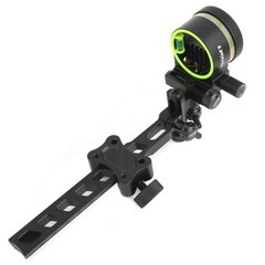 5Pin CompoundBow Sight 0.019" Micro Fiber Adjustable 4X 6X 8X Lens Archery