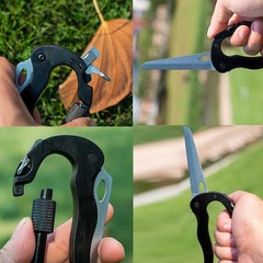 Multitool Carabiner with Pocket Knife Keychain Clip Screwdriver Bottle Opener US