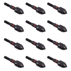 12pcs Archery Bullet Points 100/125 Grain Field Points Arrow Screwin Field Ti…