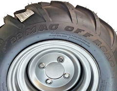 22×11.00-10 TIRE RIM WHEEL Assembly Zero Turn Mower Garden Tractor Go Kart 1″ ID