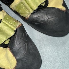 Evolv Helix Rock Climbing Leather Shoes Mens US 10.5 EU 44 Neon Yellow Mountain