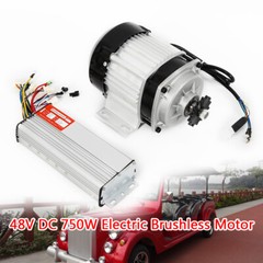 48V Electric Brushless Scooter Motor Kit Go Kart Gear Reduction ATV w/Controller