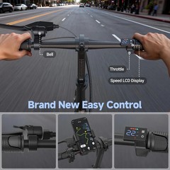 Electric Scooter with Seat,Foldable 750W PEAK 49Miles LONG RANGE Escooter 35km/H
