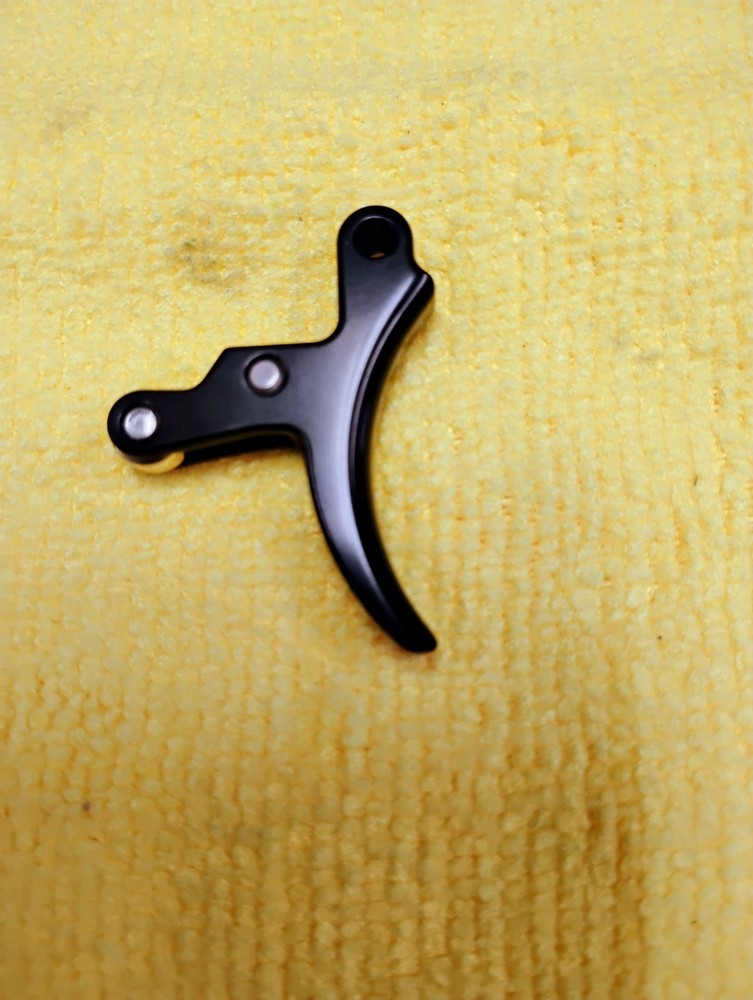 CCM Pump Paintball Marker Frame Trigger POLISHED Black with Brass roller bearing