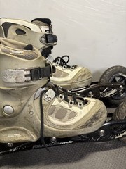 PowerSlide Nordic Trainer XC 150 Off Road Skate Ski Roller Blades Sz 10 mens
