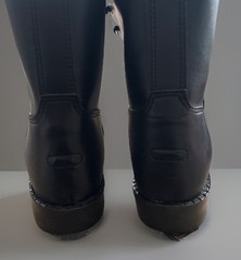 NEW In Box Dover Saddlery Black Lace-up Leather Like Paddock Boots Woman Sz 9.5