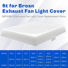 S97011813 Light Lens Fit for Broan,Bathroom Light Cover Replacement Part Fit for