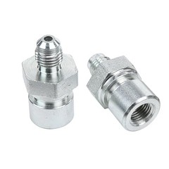 3AN Male to 3/8×24 Inverted Flare Fitting Zinc Steel 3AN to 3/8 x 24 – 2PCS