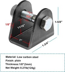 4 Pack Weld on Shock Mount, Shock Absorption Suspension Bracket for Motorcycle,