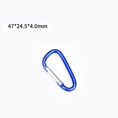 10/50 PCS Carabiner D Shape Spring Clip Snap Key Hook Keychain Buckle