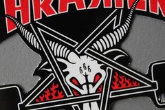 Thrasher Skateboard Magazine Goat Pentagram Star Red Z73B Skateboarding STICKER
