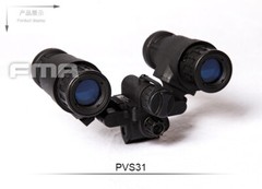 FMA Tactical Dummy AN-PVS31 Model With Light Luminous + Metal helmet mount