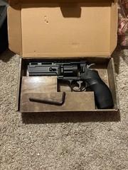 Elite Force H8R revolver 6mm CO2 airsoft with 5 mags, box & allen key