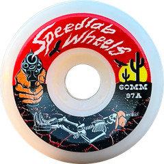 Speedlab Outlaw 60mm 97a White Skateboard Wheels (Set of 4)