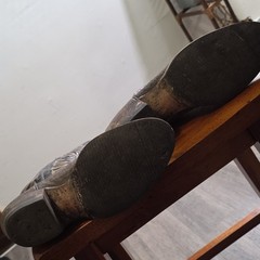 Justin Men’s Brown Western Cowboy Boots elephant Shaft, US 8.5 (4393)