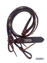 Challenger Romal Reins Leather Romel Reins w/ Popper 66JReins
