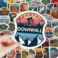 30Pcs Random National Park Outdoor Nature Camping Waterproof Hiking Stickers