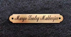 SADDLE PLATE 2 1/2″ x 3/8″ Custom Engraved Solid Brass Bridle or Brow
