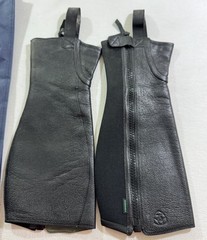 Ariat Breeze Half Chaps Black Unisex Adult Small Short New Leather 10005943