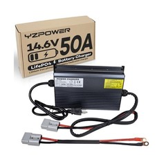 YZPOWER 14.6V 50A LifePO4 Battery Charger for RV Solar Bank Golf Cart Marine …