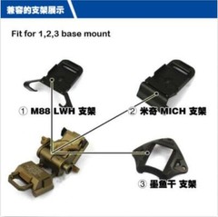 Hunting Tactical L4G24 PVS15 PVS18 GPNVG18 NVG Aluminum Alloy Helmet Mount
