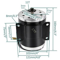 MY1020 36V 500W E-Bike Brush Motor For Razor MX350 MX500 Scooter E300 Mini Bike