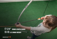 Bear Archery Wizard Youth Bow Set Includes Arrows Recommended 44 in., Grey