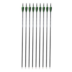 12Pcs 30» Archery Carbon Arrows 100 grain Broadheads Quiver Bow Target Hunting