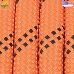 1/2in × 220ft Double Braided Polyester Rope Breaking Strength 8400Pounds Orange