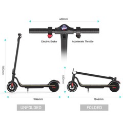 FOLDING ELECTRIC SCOOTER FOR TEENS ADULTS 187WH & 281WH E-SCOOTER UP TO 15MPH
