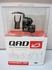New QAD Ultrarest HDX Black RH Arrow Rest w/Free Knife #UHXBK-R