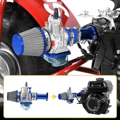 PWK 24mm Carburetor Throttle Cable Main Jets Kit for 212 Predator 196cc Blue
