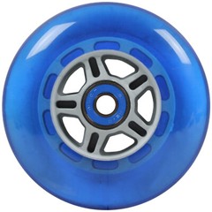 2 Blue Wheels W/Abec 7 Bearings for RAZOR SCOOTER 100mm
