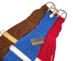 🌟Mohair Blend 27 Strand Double Weave Roper Horse Cinch, Blue Red 32″ 34″ 36″